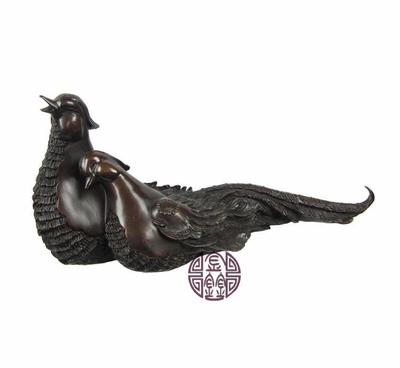 批发铜器工艺品 黄铜戏水鸳鸯铜器 风水家居摆件 厂家直销