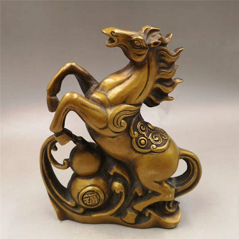 黄铜马 马黄铜马 黄铜器 工艺品摆件批发